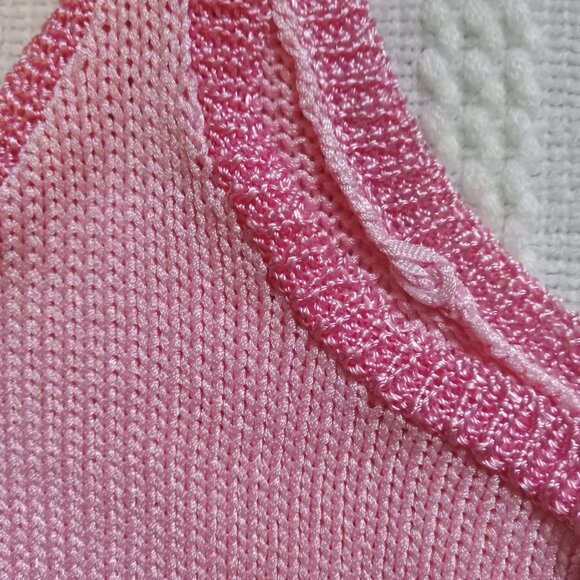 NWOT VINTAGE Shanie Jacobs Hand knit Crop Top - Picture 4 of 6